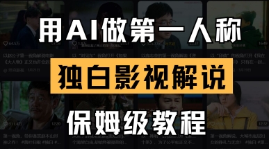 用AI做第一人称独白影视解说,手把手教学,保姆级教程-牛创网