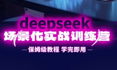 DeepSeek场景化实战训练营，保姆级教程，学完即用，手把手教你用DeepSeek提升效率-牛创网